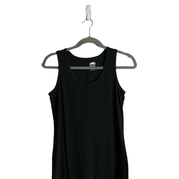 Roots Women's Black Sleeveless Maxi Shirt Dress - Picture 2 of 9